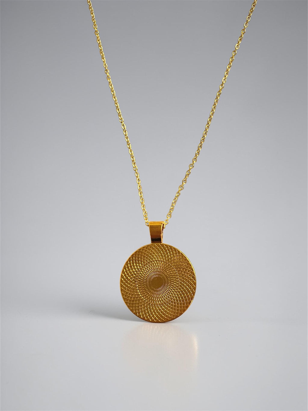 Blue & Yellow Upcycled Fabric Pendant Necklace – Handmade Eco Jewellery