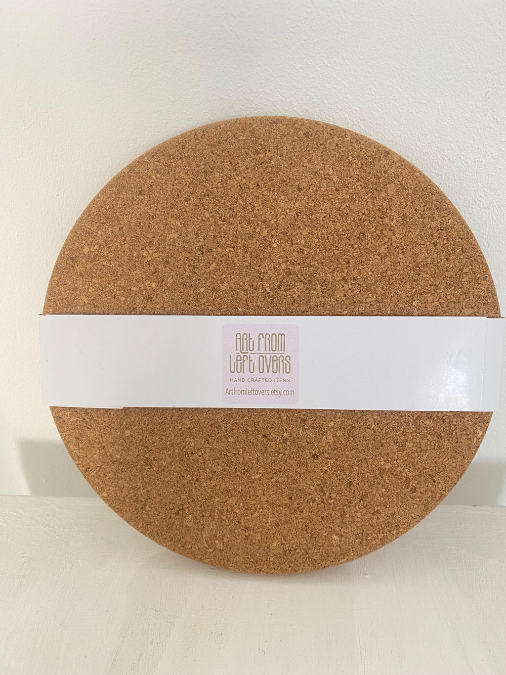 Liberty London Fabric Cork Pin Board with Floral Push Pins, Handmade Round Notice Board