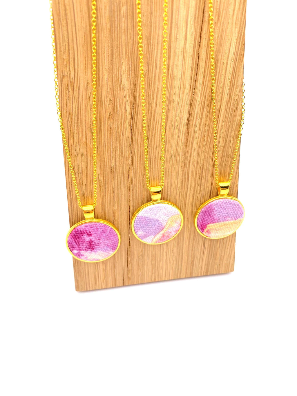 Upcycled Pink Pendant Necklace – Eco Friendly & Handmade Jewellery