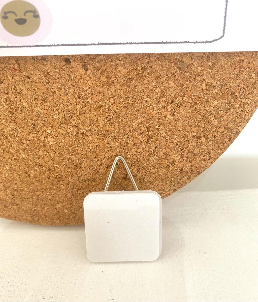 Liberty London Fabric Cork Board with Blue Floral Pins: Handmade Memo Board