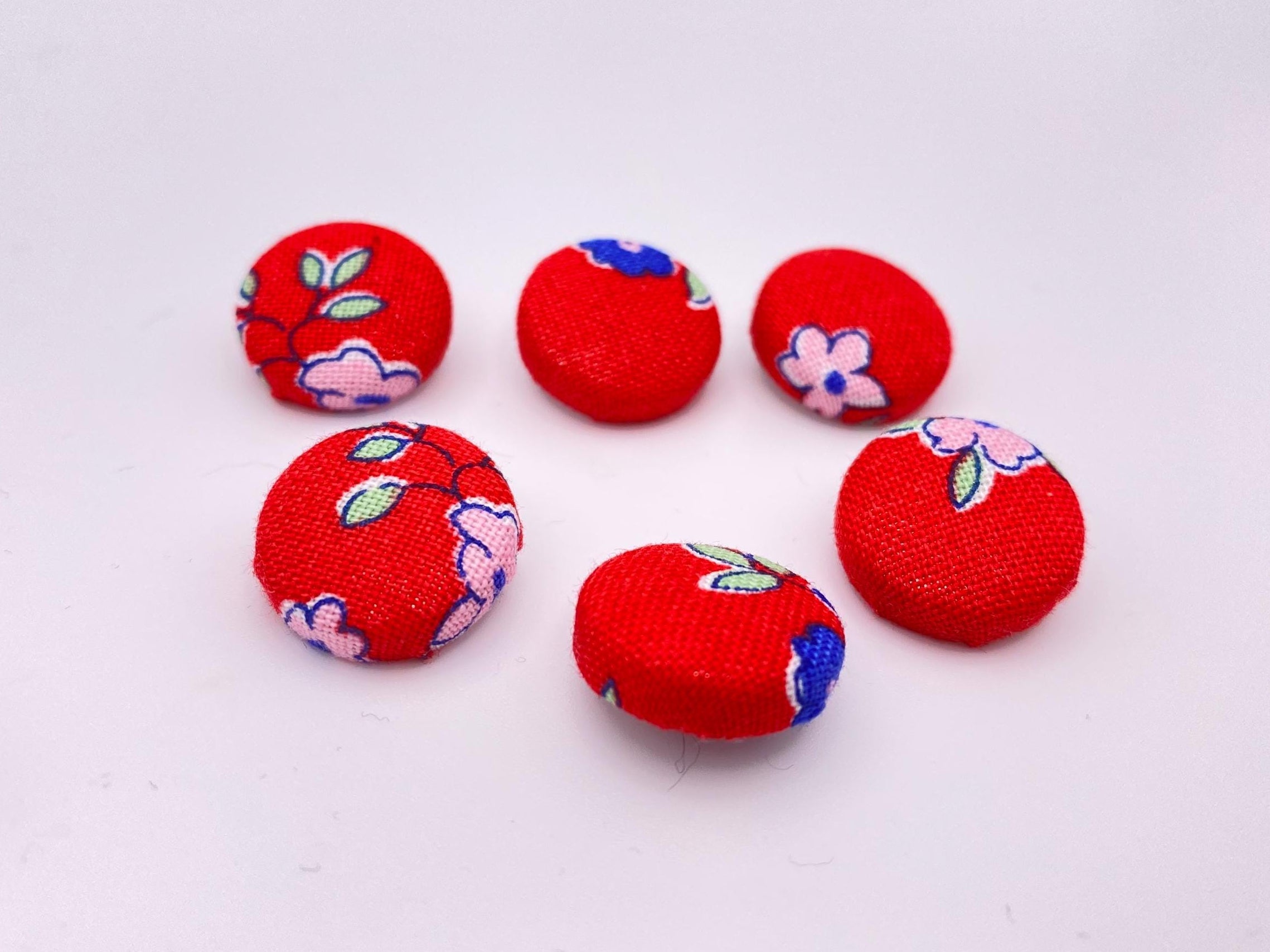 Liberty London Fabric Cork Pin Board with Floral Push Pins, Handmade Round Notice Board