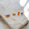Cork Fabric Stud Earrings – Sustainable, Lightweight Jewellery Gift