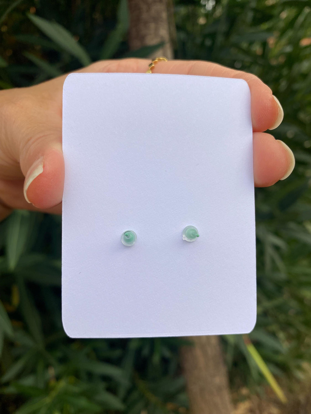 Liberty of London Fabric Stud Earrings – Floral Cabochon, Zero Waste